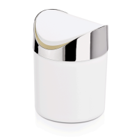Tischabfalleimer mit Schwingdeckel, Kunststoff, weiß Tischabfalleimer mit Schwingdeckel, Kunststoff, weiß