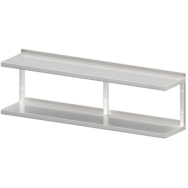 Wandbord, 2-etagig, mit Vierkantprofilen