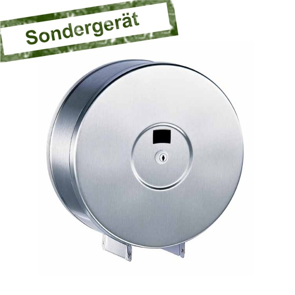 Toiletten-Papierspender, Rund, Edelstahl