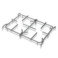 Rost für 2 STOCK-Gasherdbrenner, Edelstahl, AISI 304, montierte Lieferung Rost für 2 STOCK-Gasherdbrenner, Edelstahl, AISI 304, montierte Lieferung