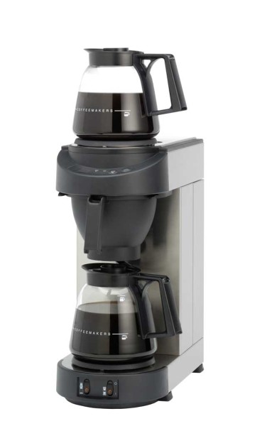 Kaffeemaschine inkl. 2 Glaskannen 1,8 Ltr. und 2 selbstregulierenden Warmhalteplatten, mit Wasserans