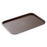 Tablett, 45,5 x 35,5 cm, braun, Polypropylen Tablett, 45,5 x 35,5 cm, braun, Polypropylen