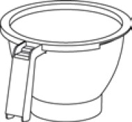 Korbfilterhalter 90/250 mit Tropfschutz