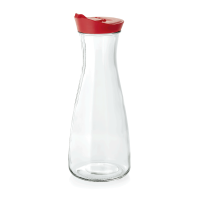 Karaffe mit Deckel rot , 1,0 Ltr., ø 6,7/10 cm, Höhe 24,5 cm Karaffe mit Deckel rot , 1,0 Ltr., ø 6,7/10 cm, Höhe 24,5 cm