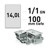 GN-Behälter - Edelstahl - GN 1/1 - 100 mm GN-Behälter - Edelstahl - GN 1/1 - 100 mm