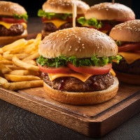 Vorschau: Manuelle Burgerpresse für Hamburger Ø 130 mm, Edelstahl / Aluminium Vorschau: Manuelle Burgerpresse für Hamburger Ø 130 mm, Edelstahl / Aluminium