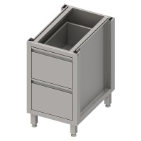 Schubladenunterschrank mit zwei Schubladen, Tiefe 540 mm Schubladenunterschrank mit zwei Schubladen, Tiefe 540 mm