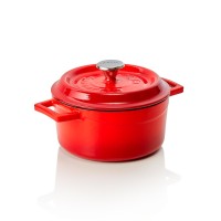 Kokotte EisenStil, rund, 1,30 Liter, Gußeisen, rot Kokotte EisenStil, rund, 1,30 Liter, Gußeisen, rot