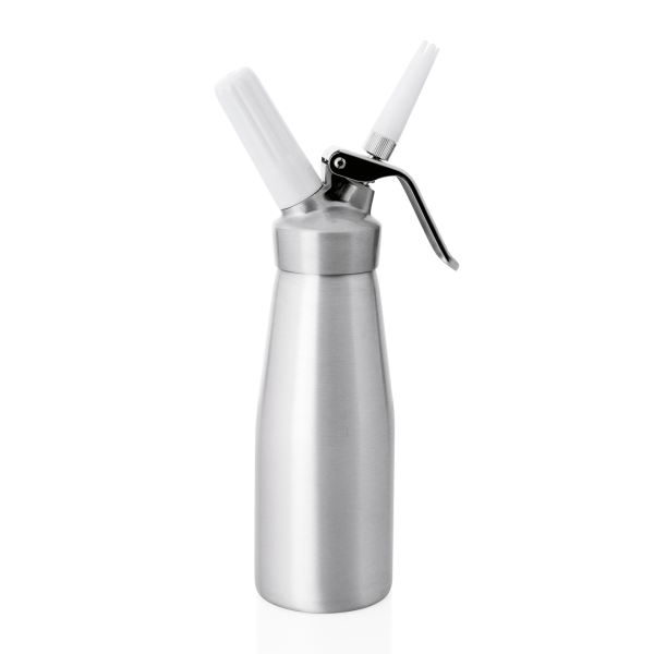 Sahnespender, 1,0 Liter, mit 3 Spritztüllen & Reinigungsbürste