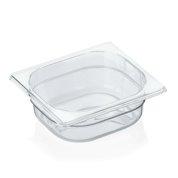 GN-Behälter, Kunststoff Polycarbonat, GN 1/6, 65 mm, 1 Liter