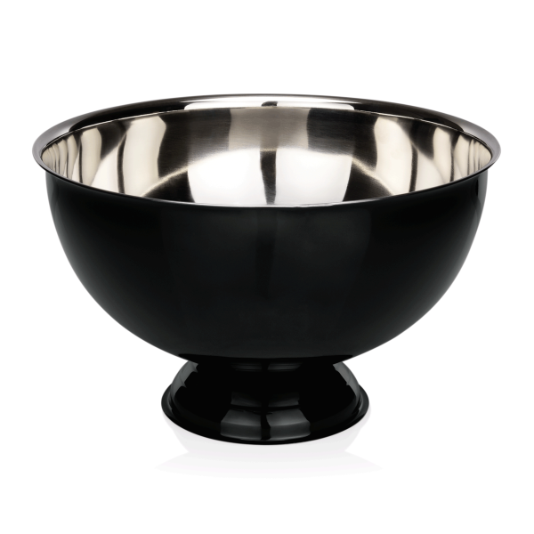 Champagnerkühler, Ø 38 cm, Chromnickelstahl, Pulverbeschichtung, Farbe Schwarz