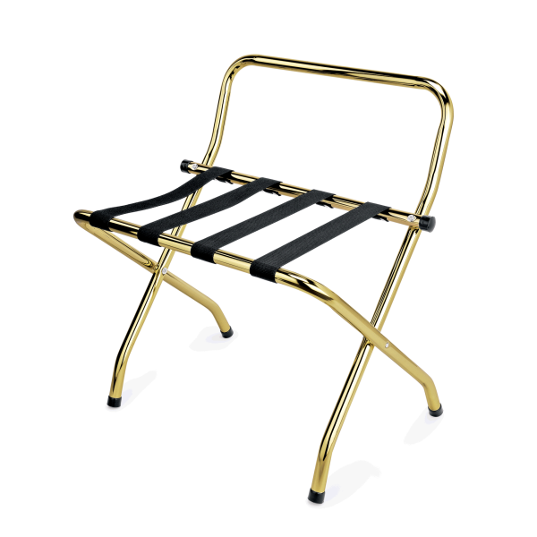 Kofferständer mit Wandschutz, beschichtet, titanium gold, Nylon, zusammenklappbar