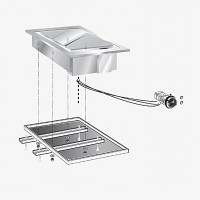 STOCK Elektro-Grillplatte, glatt, hartverchromt, Einbaugerät, 3,90 kW STOCK Elektro-Grillplatte, glatt, hartverchromt, Einbaugerät, 3,90 kW