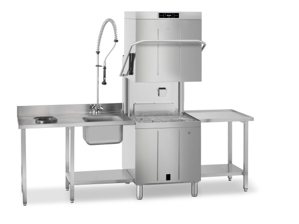 Premium Haubenspülmaschine Korbgröße 600 x 500 / 500 x 500 mm, HTR+-System, TFT, Permanent-Enthärter