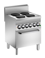 STOCK 4 Platten Elektro-Herd, Heissluft-Backofen STOCK 4 Platten Elektro-Herd, Heissluft-Backofen