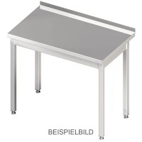 Arbeitstisch, ohne Grundboden, Aufkantung hinten und links, mit Ausschnitt, gebraucht Arbeitstisch, ohne Grundboden, Aufkantung hinten und links, mit Ausschnitt, gebraucht