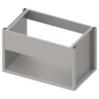 Vorschau: Spülenunterschrank-Modul, offen, mit Beckenblende, Tiefe 640 mm, sockelbaufähig Vorschau: Spülenunterschrank-Modul, offen, mit Beckenblende, Tiefe 640 mm, sockelbaufähig