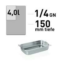 GN Behälter - Edelstahl - GN 1/4 - 150 mm - Fallgriffe GN Behälter - Edelstahl - GN 1/4 - 150 mm - Fallgriffe