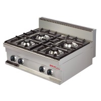 Gasherd, 4 Flammen, Geräteoberteil - SOLOTEC 700 Gasherd, 4 Flammen, Geräteoberteil - SOLOTEC 700