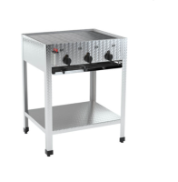 Gastro Gasgrill, 12,0 kW, Standgerät, 3 Zonen Gastro Gasgrill, 12,0 kW, Standgerät, 3 Zonen