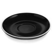 Doppio-Untertasse, Porzellan, schwarz, Ø 155 mm Doppio-Untertasse, Porzellan, schwarz, Ø 155 mm