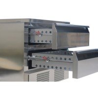 Vorschau: Unterbau Kühl- und Tiefkühltisch, XL, 1 Schublade, Motor unten Vorschau: Unterbau Kühl- und Tiefkühltisch, XL, 1 Schublade, Motor unten