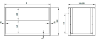 Vorschau: Spülenunterschrank-Modul, offen, mit Beckenblende, Tiefe 640 mm, sockelbaufähig Vorschau: Spülenunterschrank-Modul, offen, mit Beckenblende, Tiefe 640 mm, sockelbaufähig