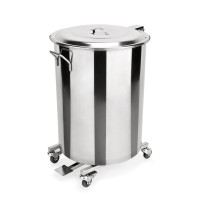 Abfallbehälter, Klappdeckel, Ø 400 mm, 65 Liter Abfallbehälter, Klappdeckel, Ø 400 mm, 65 Liter