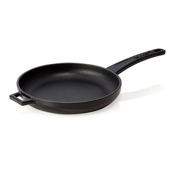Bratpfanne EisenStil, rund, Ø 210 mm, emailliert, schwarz, mit Gegengriff