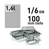 GN Behälter - Edelstahl - GN 1/6 - 100 mm - ECO Line GN Behälter - Edelstahl - GN 1/6 - 100 mm - ECO Line