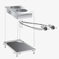 STOCK Elektro-Kochfeld, 2 Platten, Einbaugerät, 4,10 kW STOCK Elektro-Kochfeld, 2 Platten, Einbaugerät, 4,10 kW