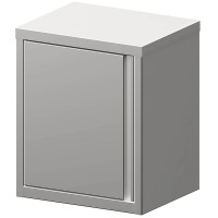 Vorschau: Wandhängeschrank, mit Flügeltüren, Zwischenboden höhenverstellbar, Edelstahl, 400mm Tiefe Vorschau: Wandhängeschrank, mit Flügeltüren, Zwischenboden höhenverstellbar, Edelstahl, 400mm Tiefe