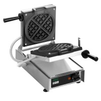 Vertikal-Backsystem, perfekte Waffeln in Form und Farbe, mit Sicherheitsverschluss und Digitaltimer Vertikal-Backsystem, perfekte Waffeln in Form und Farbe, mit Sicherheitsverschluss und Digitaltimer