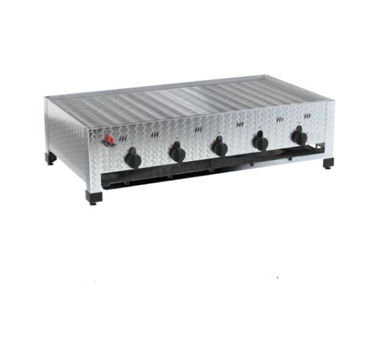 Gastro Gasgrill, 20,0 kW, Tischgerät, 5 Zonen