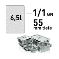 GN Behälter - Edelstahl - 1/1 GN -55 mm GN Behälter - Edelstahl - 1/1 GN -55 mm