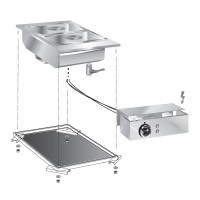 STOCK Elektro-Bain Marie GN 1/1, Einbaugerät, 2,0 kW, Bedienteil STOCK Elektro-Bain Marie GN 1/1, Einbaugerät, 2,0 kW, Bedienteil