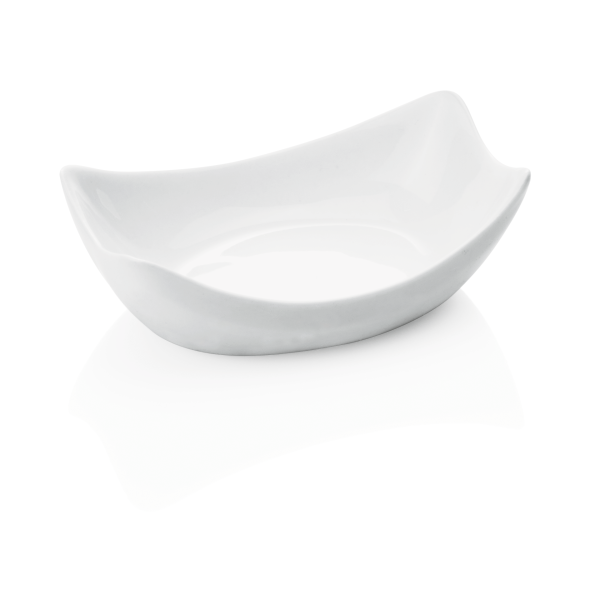 Mini Schälchen, Porzellan, weiß, 85 x 55 x 30 mm