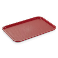Tablett, 45,5 x 35,5 cm, rot, Polypropylen Tablett, 45,5 x 35,5 cm, rot, Polypropylen