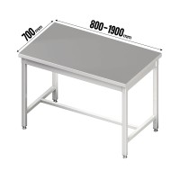 Zentralarbeitstisch mit mittiger Strebe Zentralarbeitstisch mit mittiger Strebe