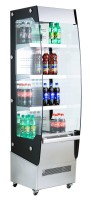 Wandkühlregal auf Rollen, Umluftkühlung, Temperatur +3°C / +12°C Wandkühlregal auf Rollen, Umluftkühlung, Temperatur +3°C / +12°C