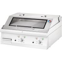 Elektro-Griddleplatte mit Haube, Geräteoberteil, ½ glatt / ½ gerillt Elektro-Griddleplatte mit Haube, Geräteoberteil, ½ glatt / ½ gerillt