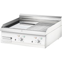 Elektro-Griddleplatte, hartverchromt - ½ gerillt ½ glatt - STOCK Medium 700 - 8,1 kW, 400 V Elektro-Griddleplatte, hartverchromt - ½ gerillt ½ glatt - STOCK Medium 700 - 8,1 kW, 400 V