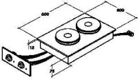 Vorschau: STOCK Elektro-Kochfeld, 2 Platten, Einbaugerät, 4,10 kW, Bedienteil Vorschau: STOCK Elektro-Kochfeld, 2 Platten, Einbaugerät, 4,10 kW, Bedienteil