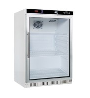 Gewerbekühlschrank mit Glastür, 130 Liter, +2 bis +8 °C Gewerbekühlschrank mit Glastür, 130 Liter, +2 bis +8 °C