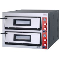 Pizzaofen Professional Extra Power, 2 Kammern, Vollschamott, 12 Pizzen Ø 360 mm Pizzaofen Professional Extra Power, 2 Kammern, Vollschamott, 12 Pizzen Ø 360 mm