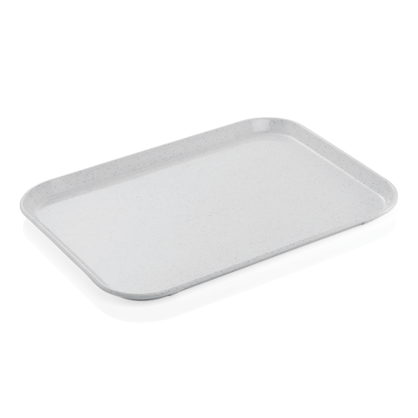 Tablett, 45,5 x 35,5 cm, hellgrau, Polyester