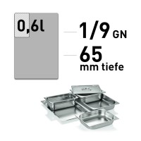 GN Behälter - Edelstahl - GN 1/9 - 65 mm - ECO line GN Behälter - Edelstahl - GN 1/9 - 65 mm - ECO line