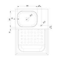 Vorschau: Handwaschausgussbecken-Kombination, Tiefe 700mm Vorschau: Handwaschausgussbecken-Kombination, Tiefe 700mm