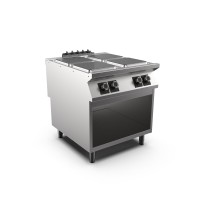 STOCK 4-Platten-Elektroherd, quadratische Gusseisen-Platten 300 x 300 mm mit je 4 kW, Standgerät mit STOCK 4-Platten-Elektroherd, quadratische Gusseisen-Platten 300 x 300 mm mit je 4 kW, Standgerät mit