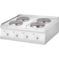Elektro-Kochfeld als Oberteil, 4-Platten Elektro-Kochfeld als Oberteil, 4-Platten